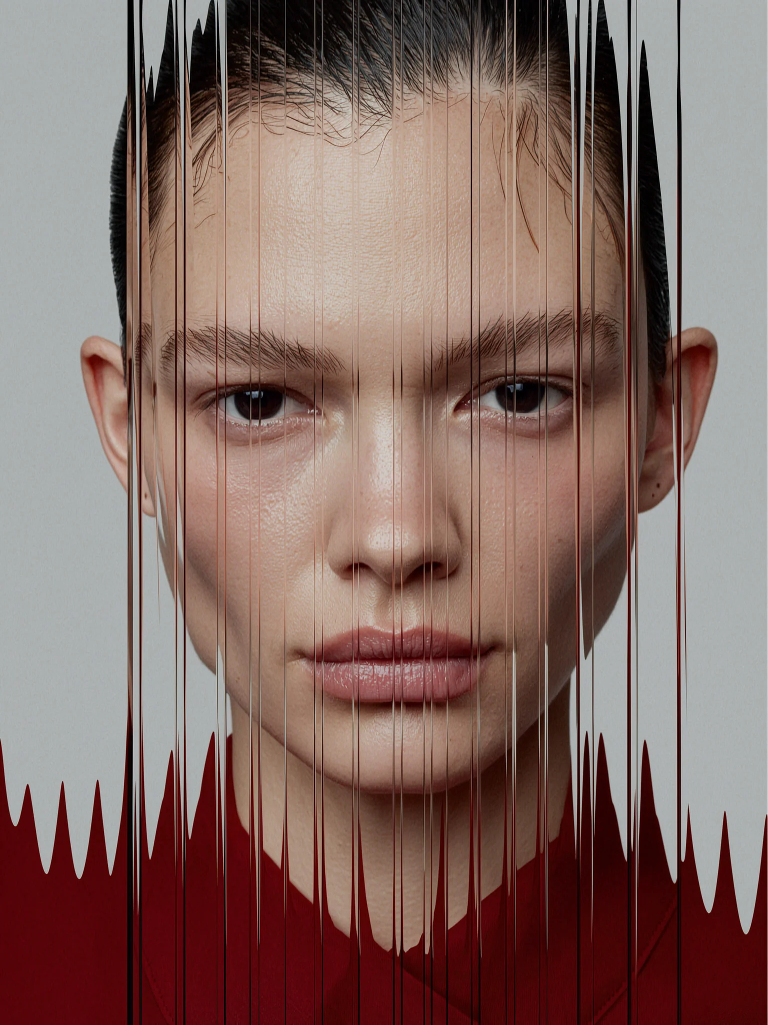 Glitch portrait case